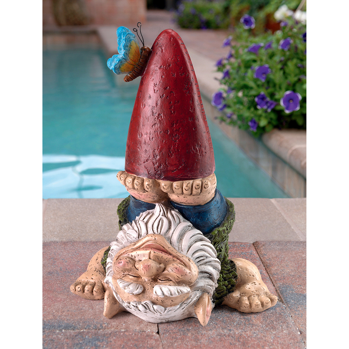 Image Thumbnail for Topsy Turvy Theo Garden Gnome Statue